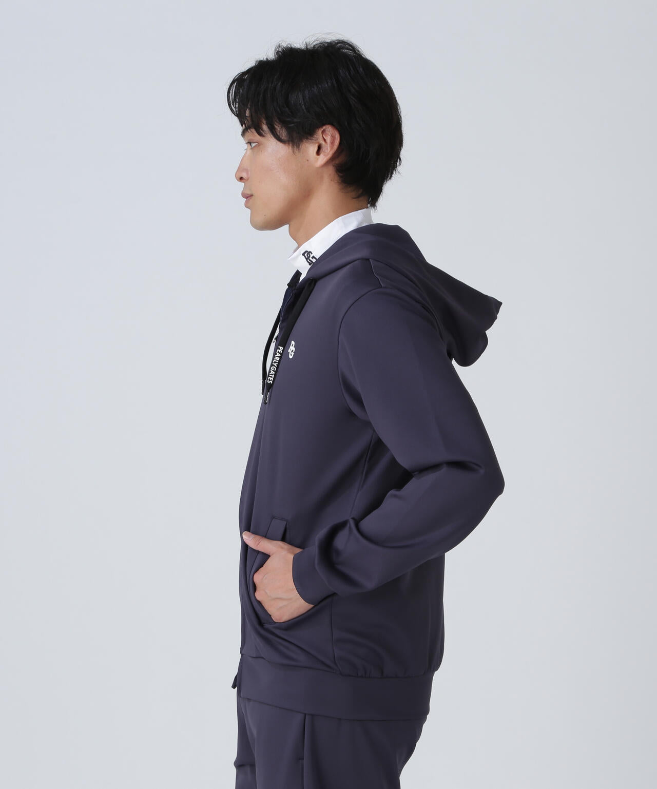 パーリーゲイツ PEARLY GATES ドット 軽量 ジップアップジャケット エアフィール×DIAPLEX フルジップアップニットジャケット