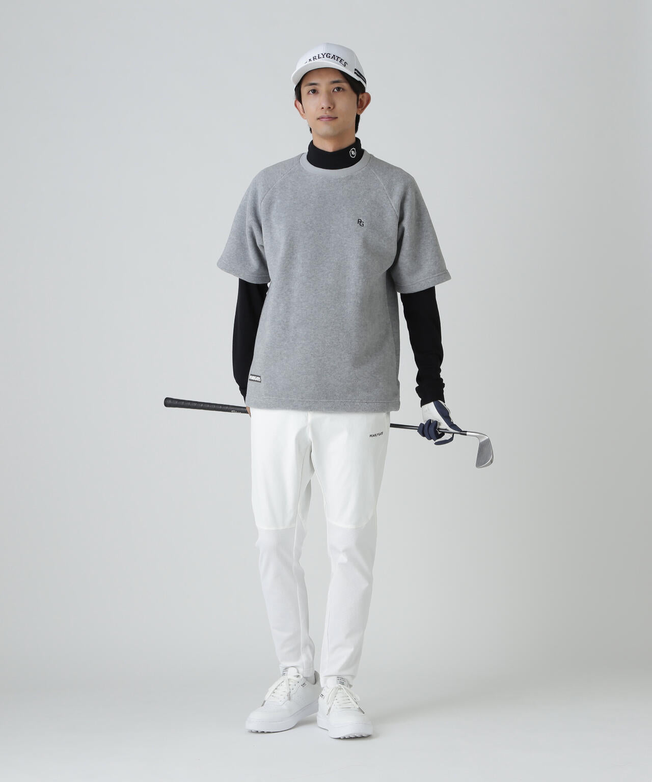 リサイクルマイクロフリース半袖クルーネックプルオーバー | PEARLY