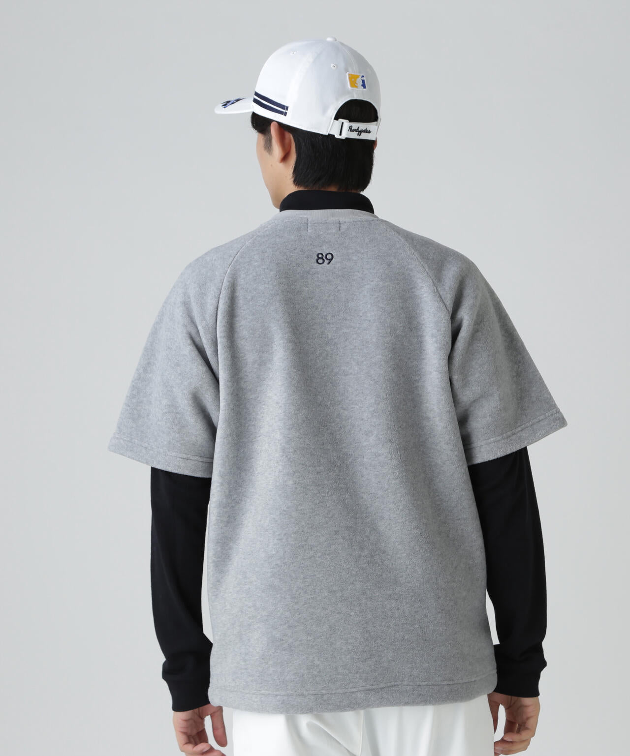 リサイクルマイクロフリース半袖クルーネックプルオーバー | PEARLY