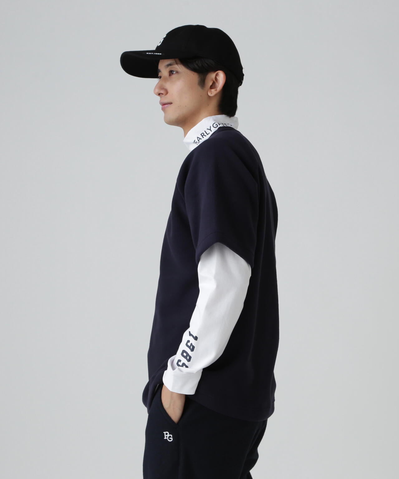 リサイクルマイクロフリース半袖クルーネックプルオーバー | PEARLY