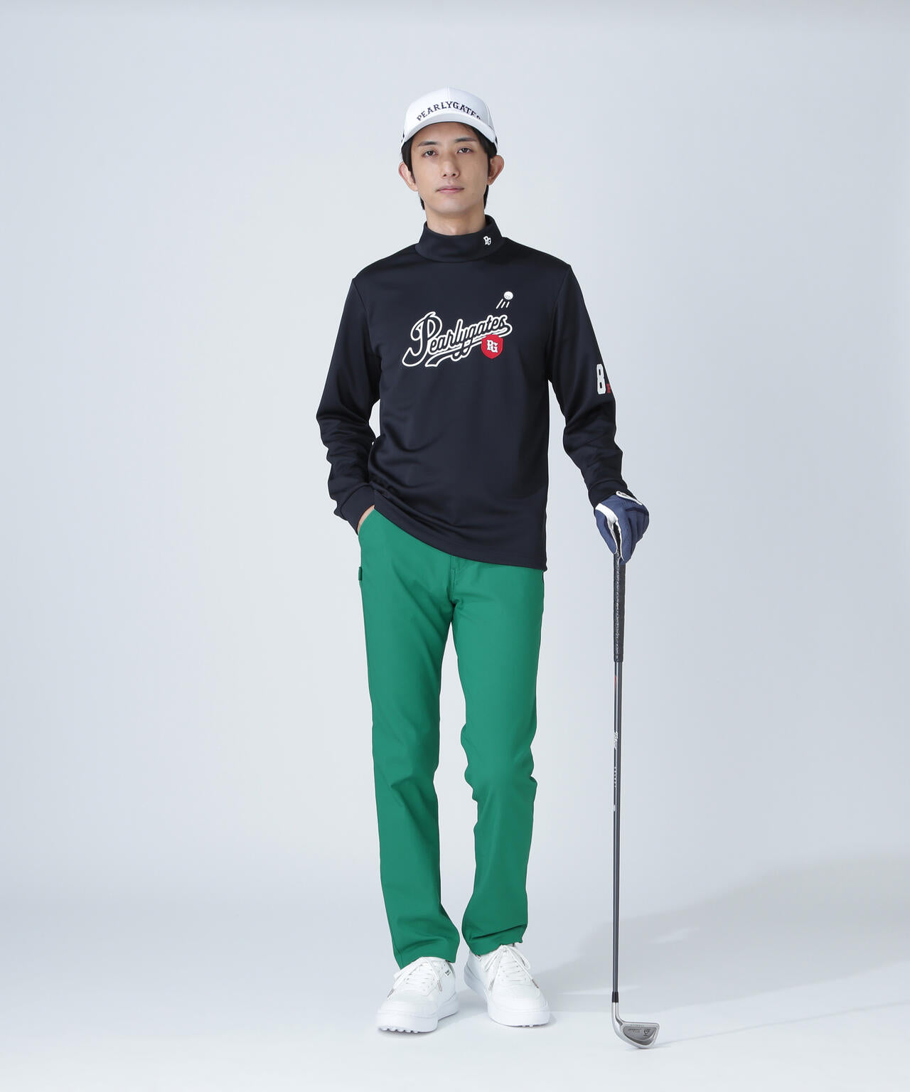 鹿の子ダンボールゼブラ長袖ハイネックカットソー | PEARLY