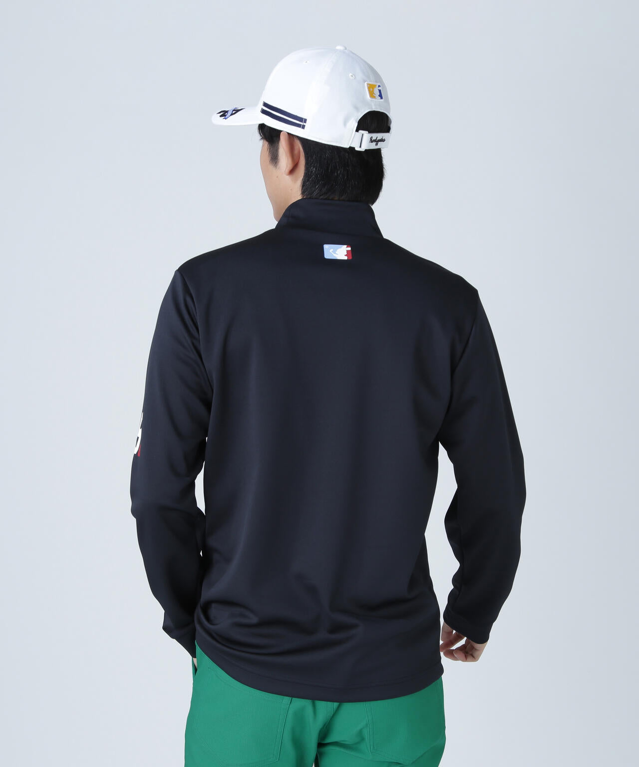 鹿の子ダンボールゼブラ長袖ハイネックカットソー