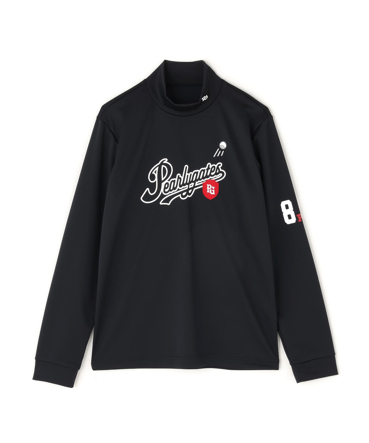 ドビーダンボール長袖モックネックカットソー <PGロゴ柄> ドビーダンボール長袖モックネックカットソー <PGロゴ柄