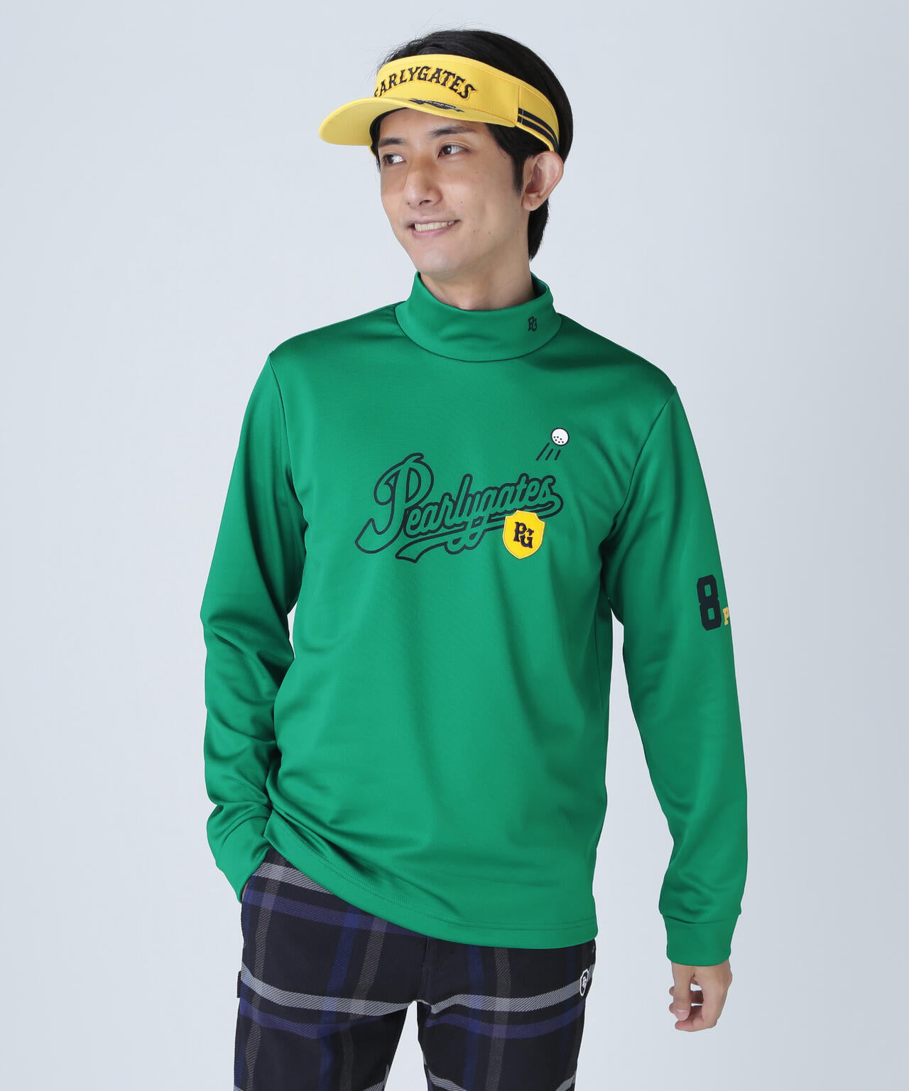 ぱー子 鹿の子ダンボールゼブラ長袖ハイネックカットソー | PEARLY