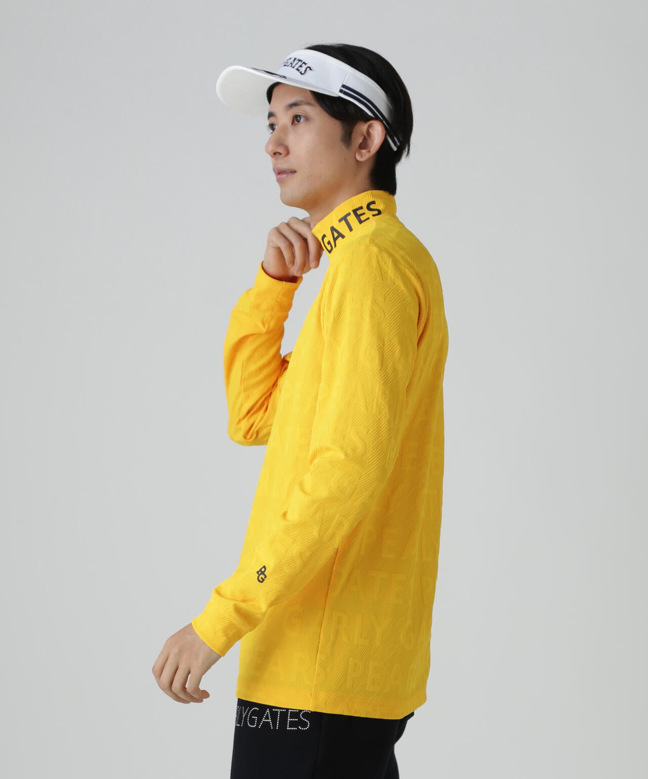 3Dベアジャガード長袖ハイネックカットソー