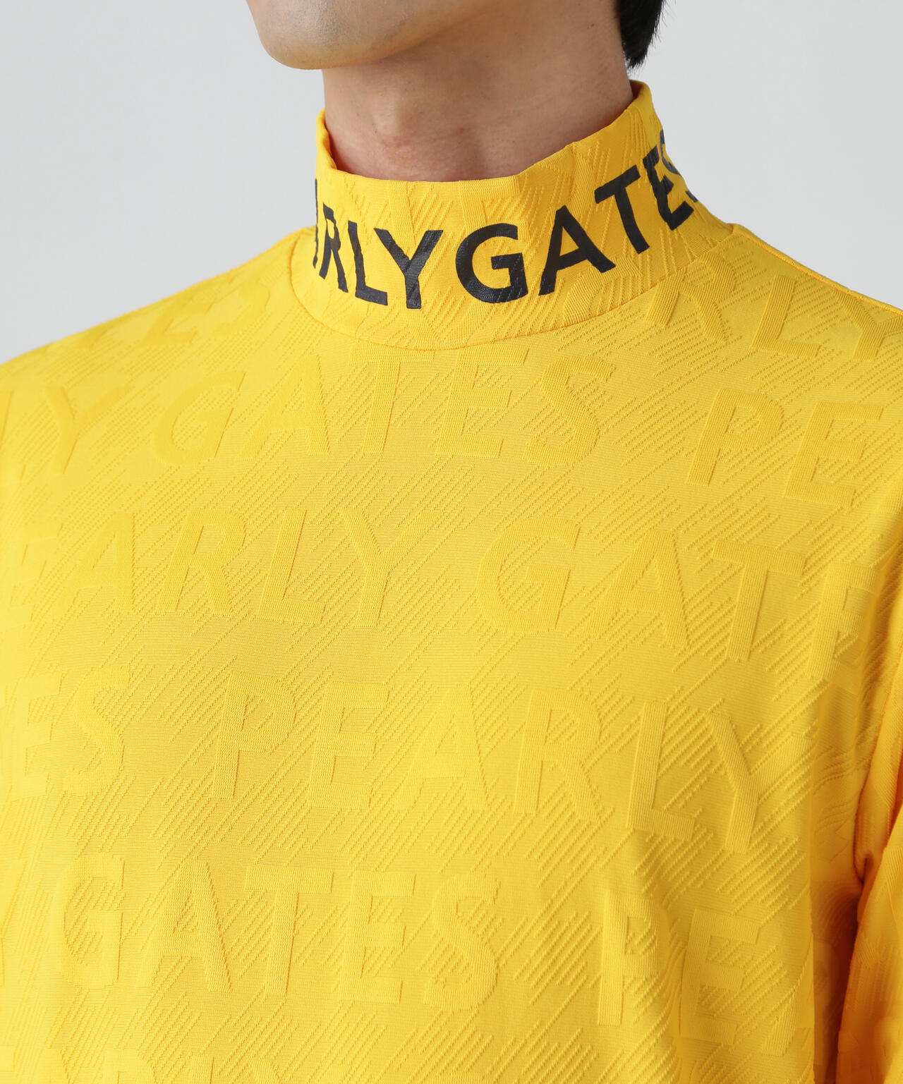 3Dベアジャガード長袖ハイネックカットソー | PEARLY GATES