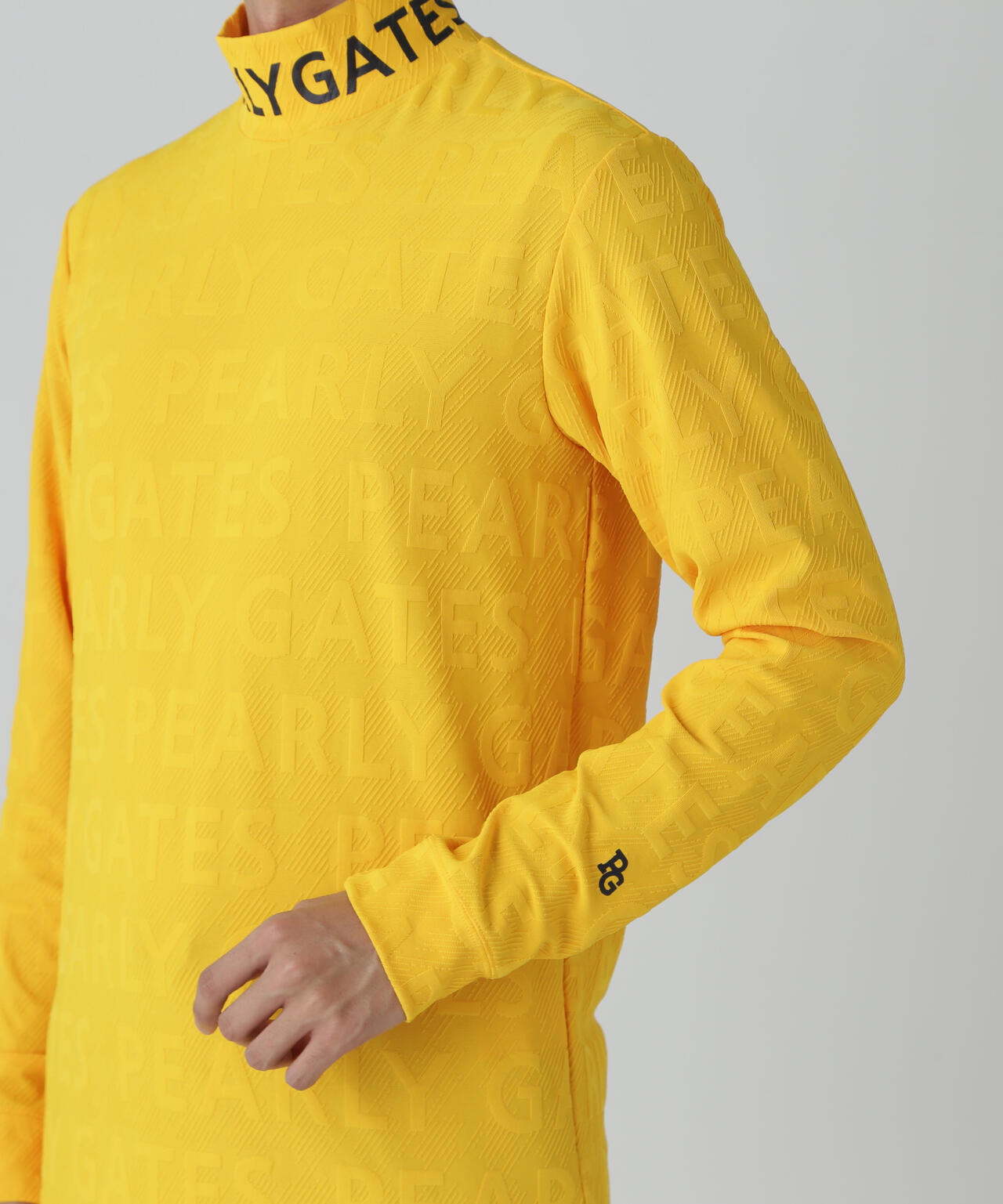 3Dベアジャガード長袖ハイネックカットソー | PEARLY GATES