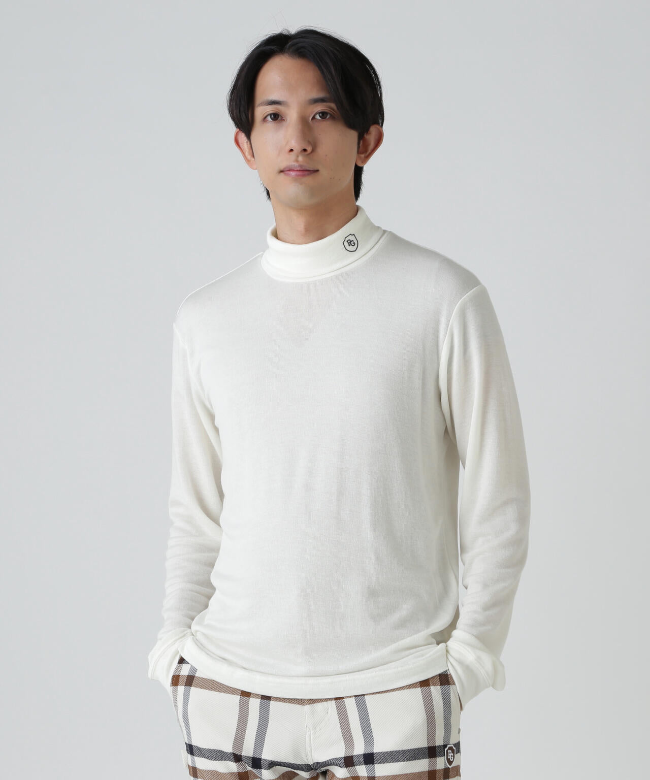 【PG BODY】スーパーファインウール長袖タートルネックカットソー