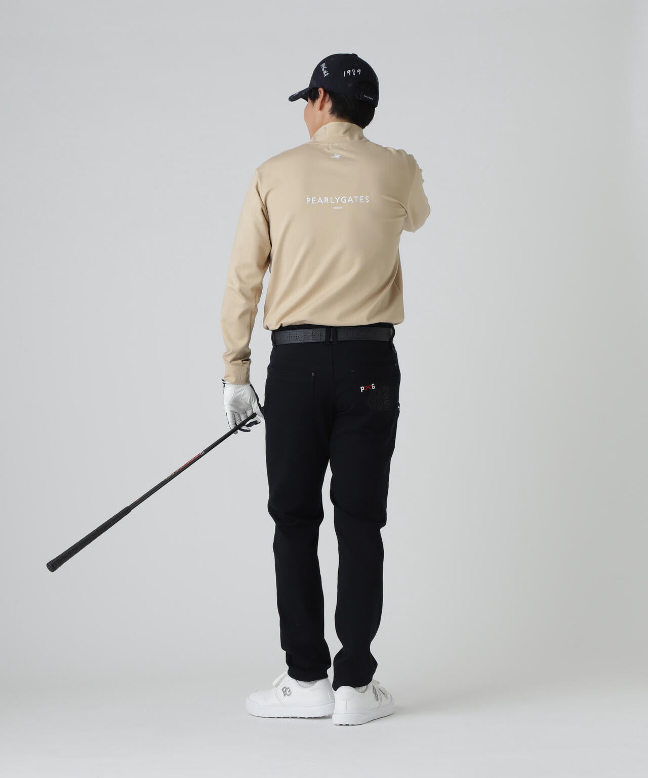 パーリーゲイツ　長袖トップス PGHORSE】ソフトフィールポンチ長袖ハーフジップカットソー | PEARLY