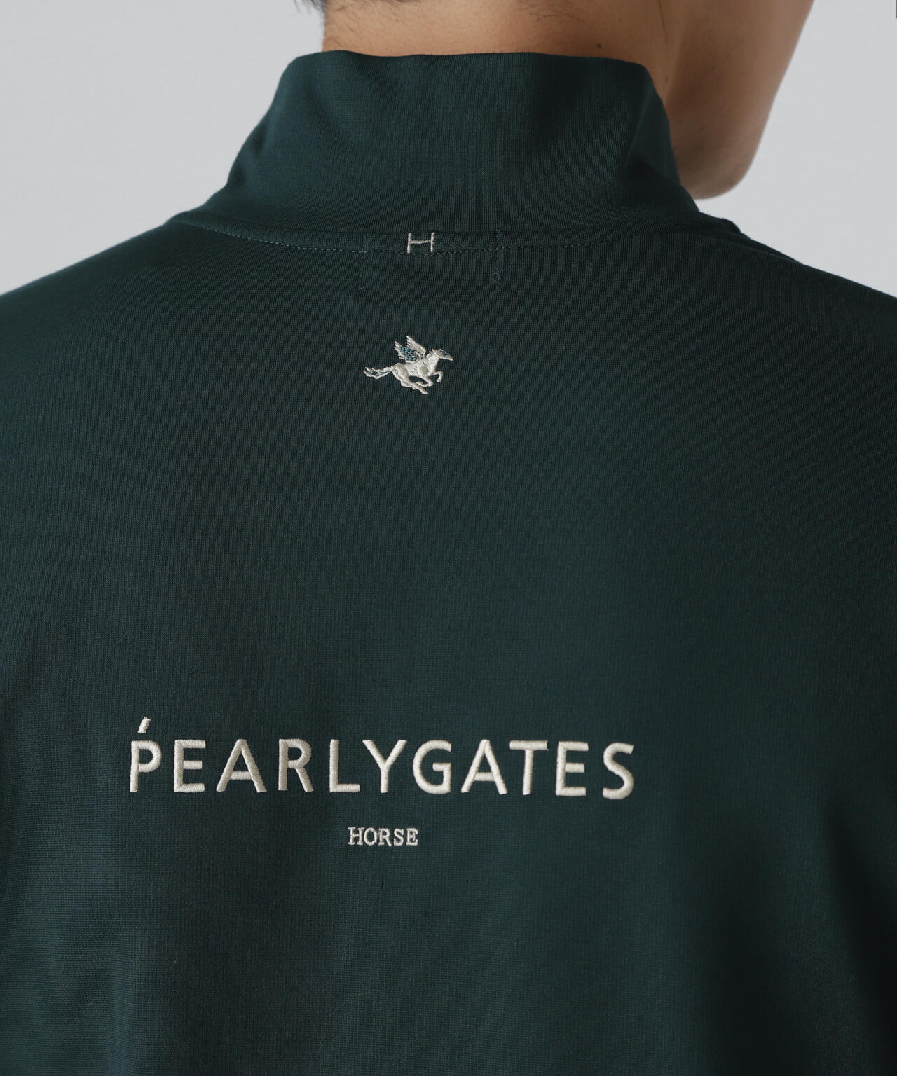 【PGHORSE】ソフトフィールポンチ長袖ハーフジップカットソー