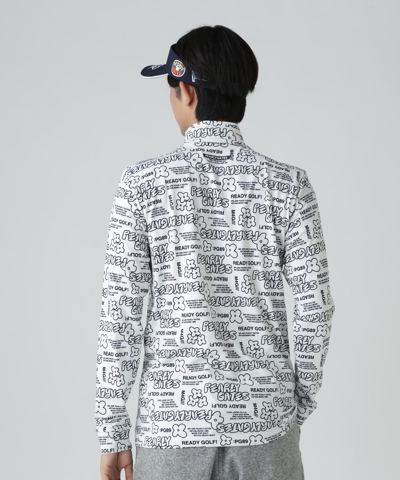 ★参15,400円★パーリーゲイツ ソフトサーモベア天 長袖 ハイネック 黒 ３ PEARLY GATES（パーリーゲイツ） tシャツ 「PEARLY GATES」綿ベア天竺