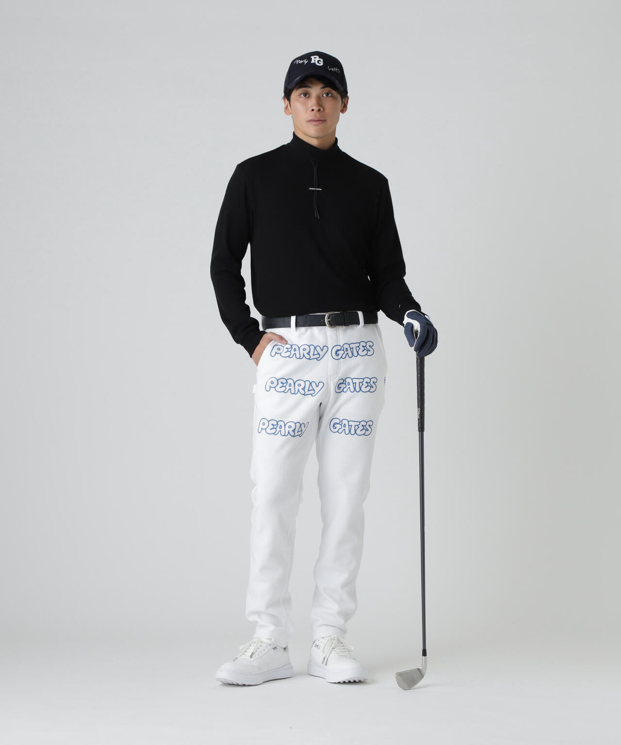 セルヒートリブフェイス長袖モックネックカットソー