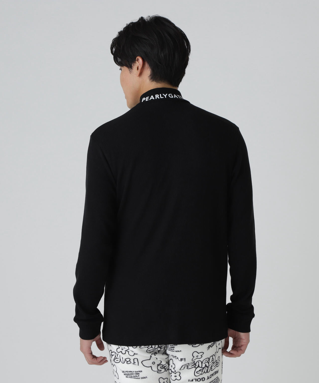 セルヒートリブフェイス長袖モックネックカットソー | PEARLY GATES