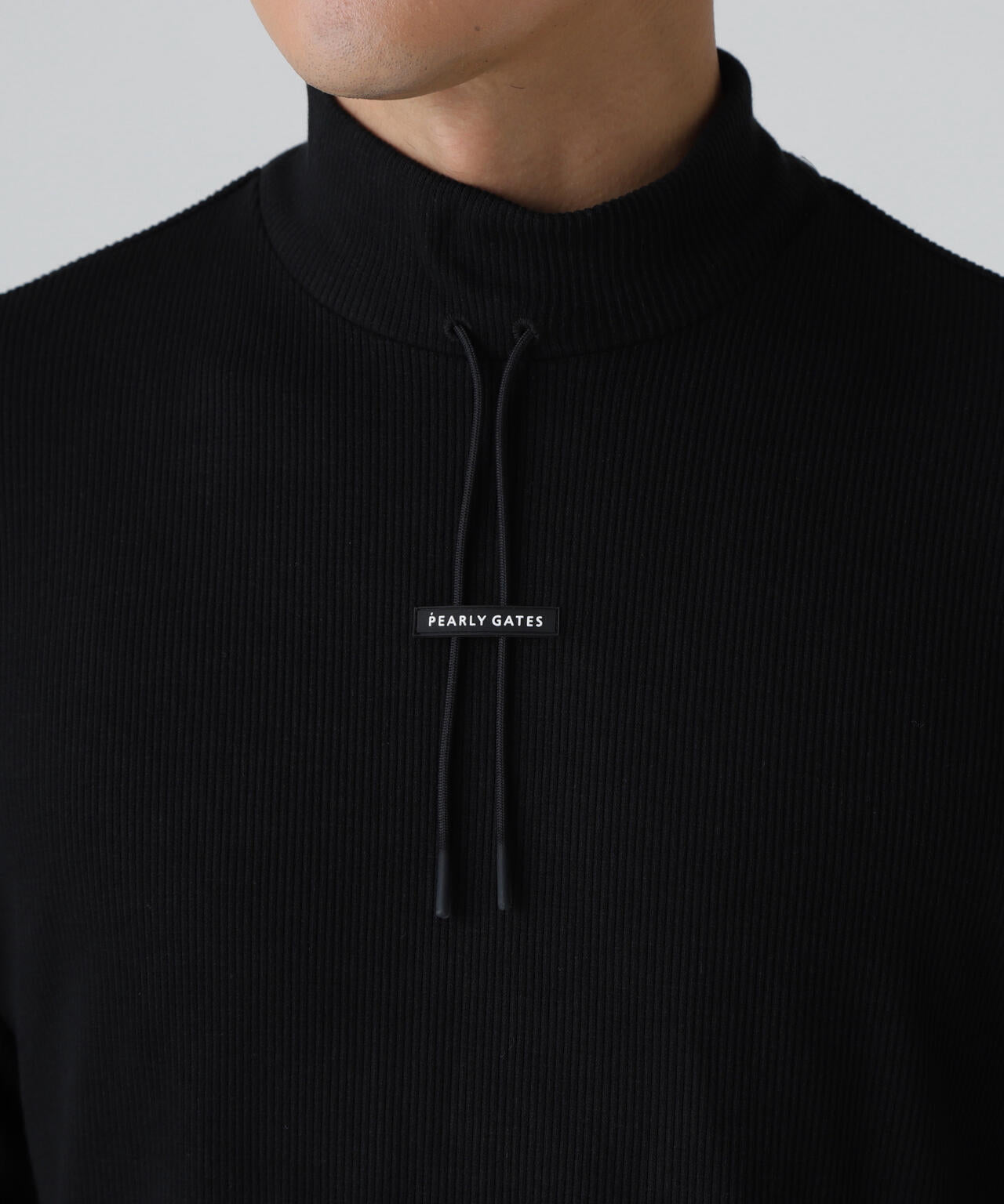 セルヒートリブフェイス長袖モックネックカットソー | PEARLY GATES