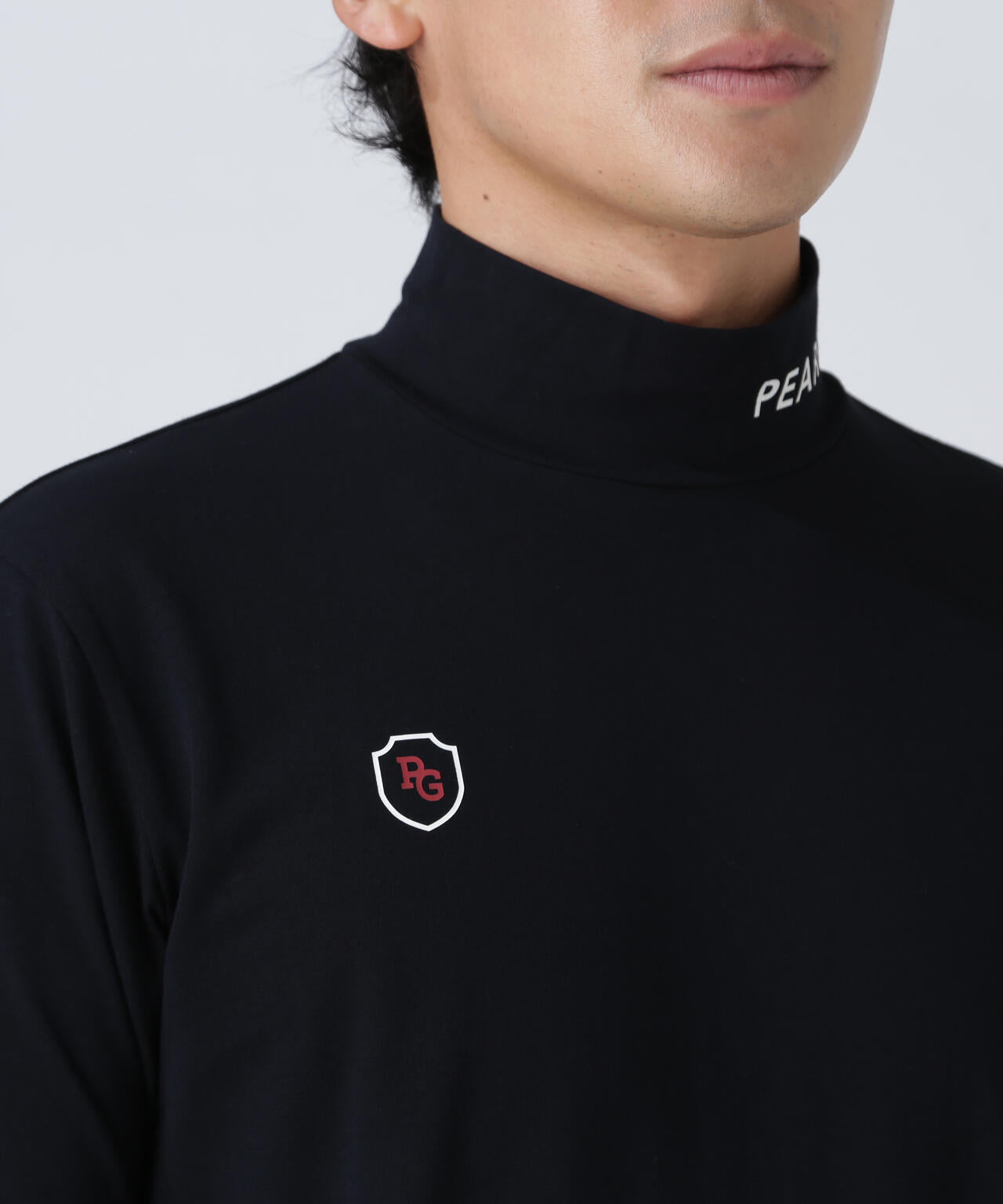 パーリーゲイツ メンズ 長袖ハイネックカットソー 綿ベア天竺長袖ハイネックカットソー | PEARLY GATES（パーリー