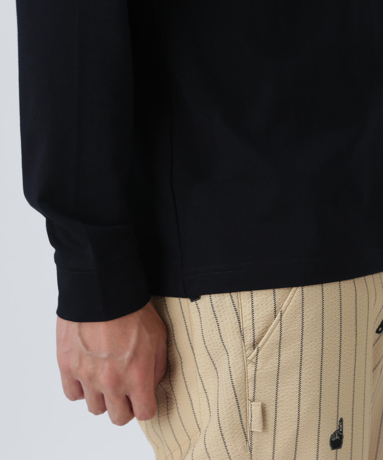 新品未使用　PGG 長袖ハイネックカットソー　ブラック PEARLY GATES 綿ベア天竺長袖ハイネックカットソー | PEARLY GATES（パーリー