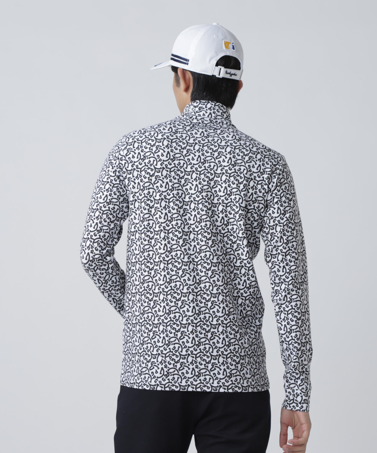 綿ベア天竺長袖ハイネックカットソー ＜NICO総柄＞