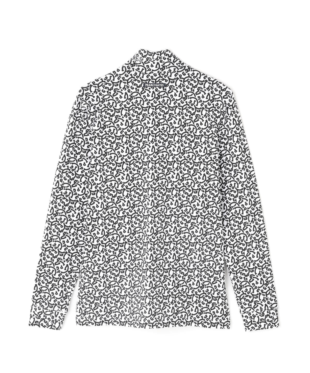 綿ベア天竺長袖ハイネックカットソー ＜NICO総柄＞