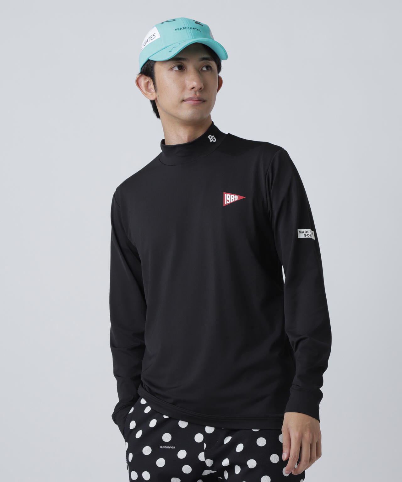 【PG BODY】37.5ベア天竺長袖ハイネックカットソー