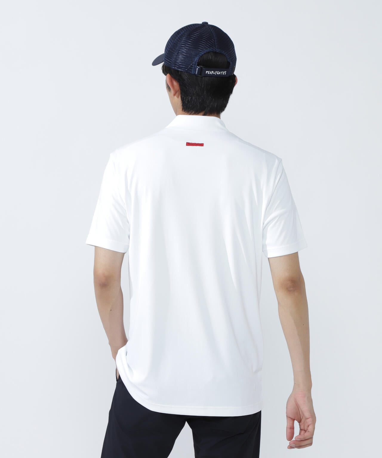 ルークールスムース半袖モックネックカットソー