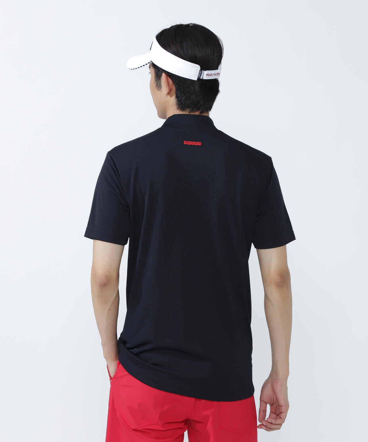 ルークールスムース半袖モックネックカットソー