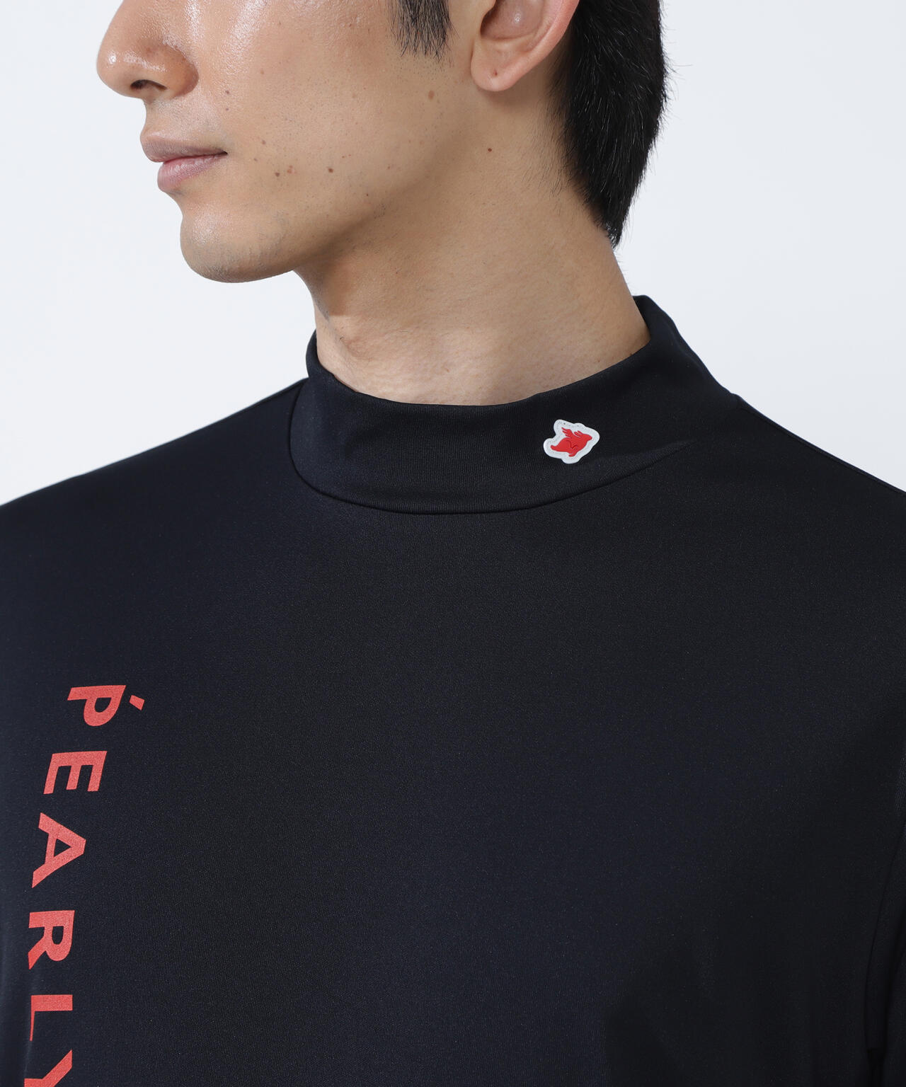 ルークールスムース半袖モックネックカットソー