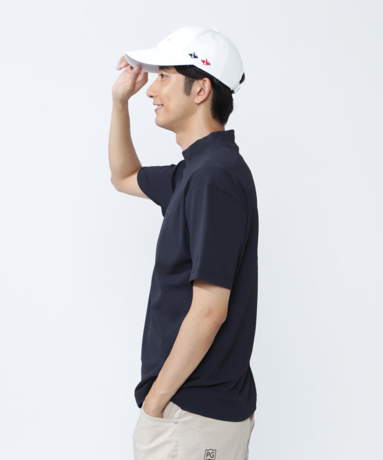 ビュークール半袖ハイネックカットソー