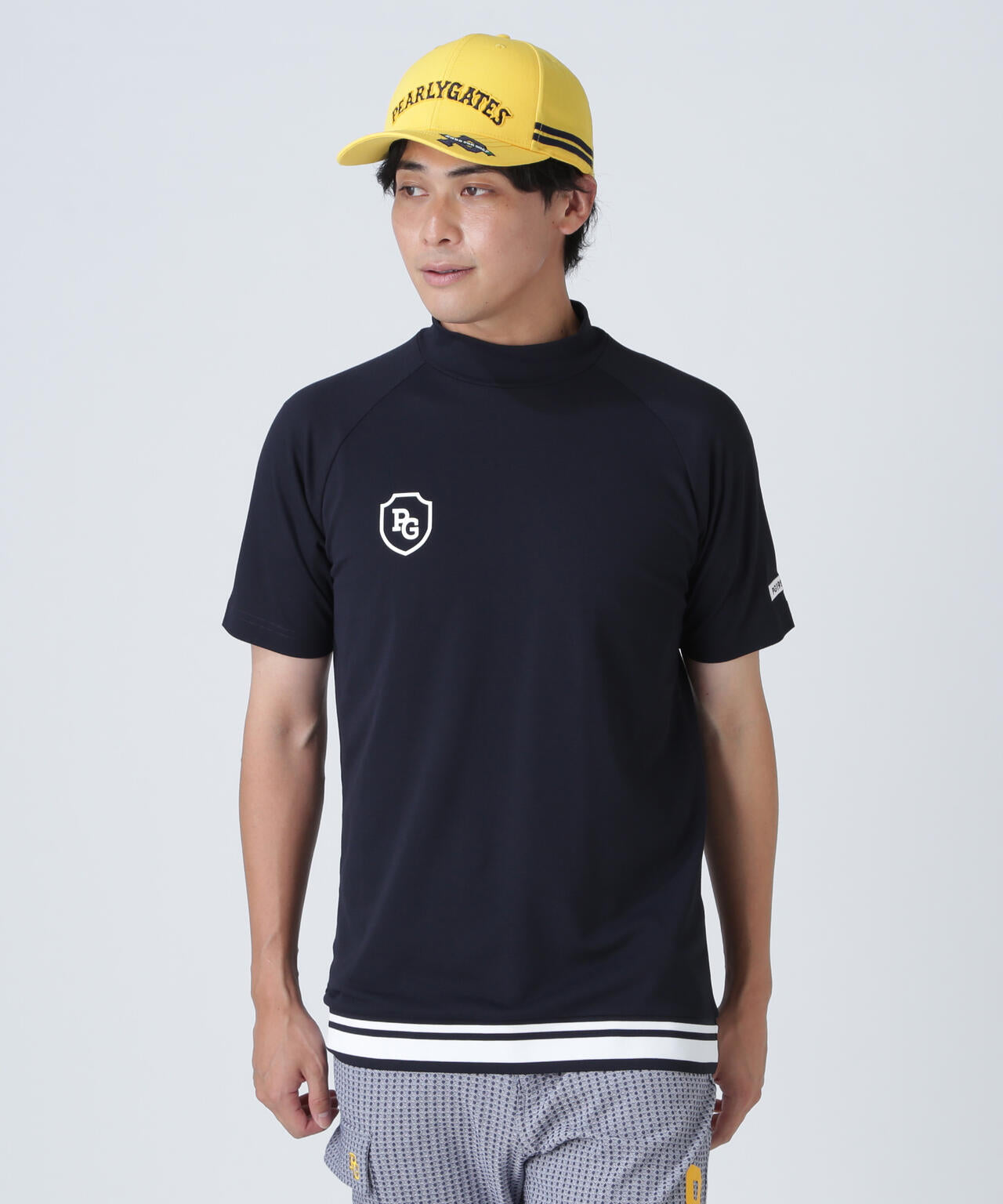 DRYMIXベアカノコ半袖ハイネックカットソー