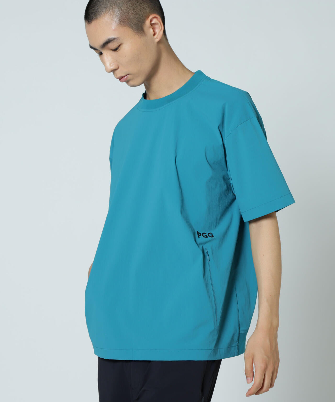 【PGG】【直営店舗&公式オンライン限定】Nyストレッチリップストップ スニードTシャツ (MENS)