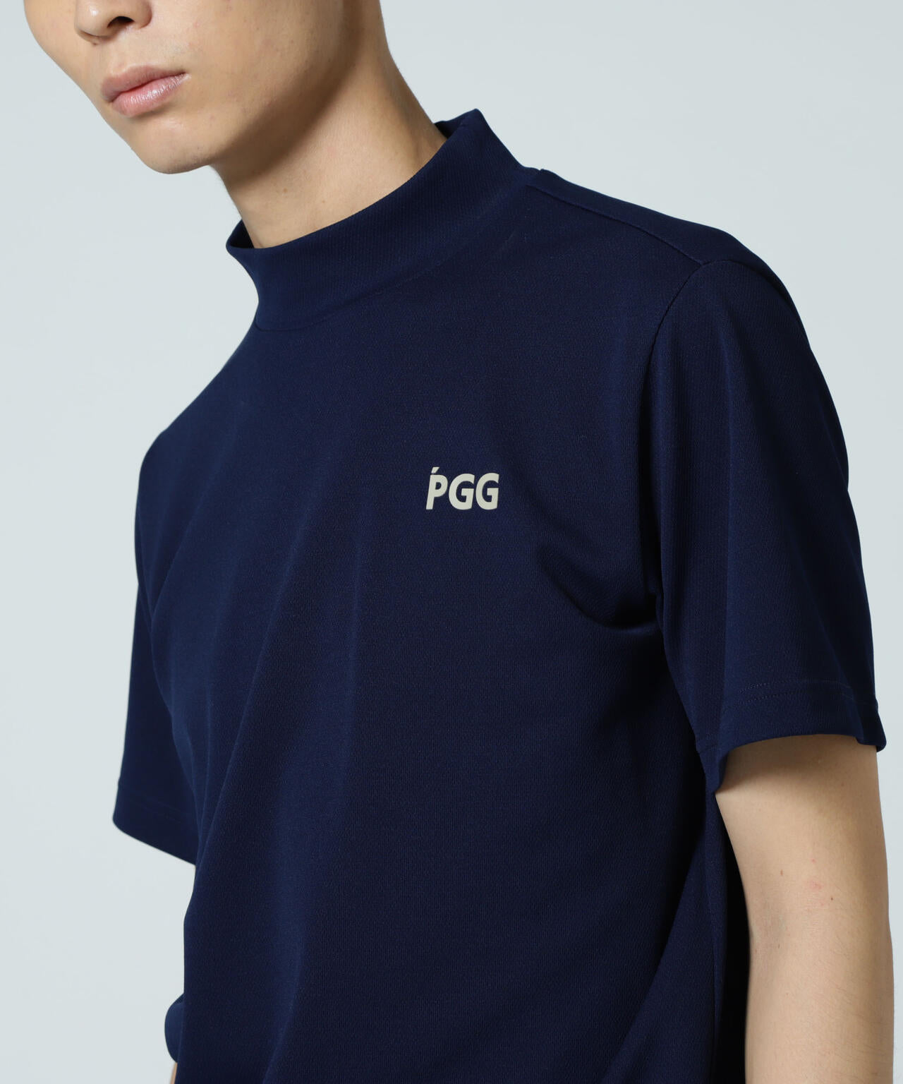 【PGG】【直営店舗&公式オンライン限定】エプシロンダブルメッシュ半袖ハイネックカットソー (MENS)