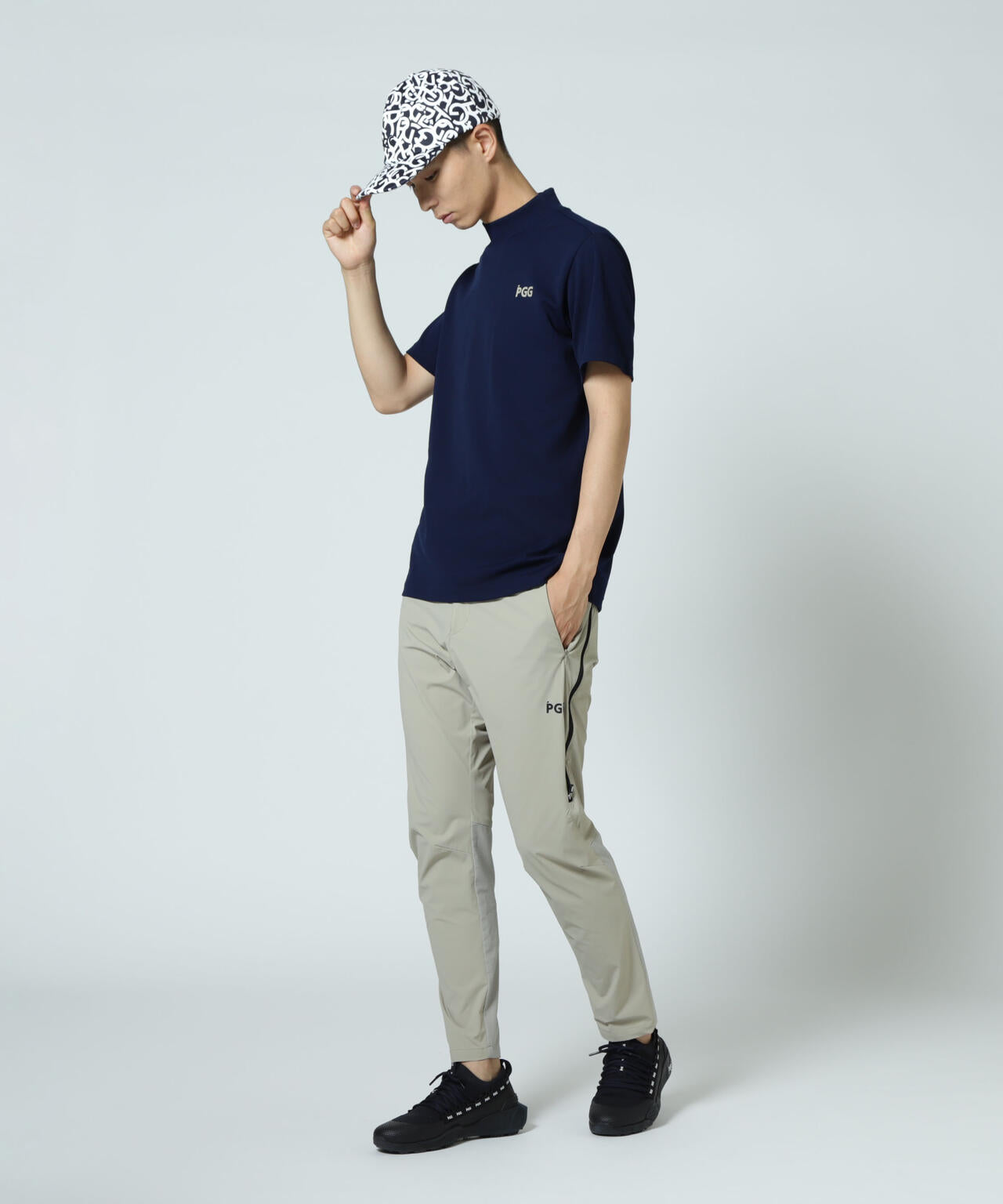 【PGG】【直営店舗&公式オンライン限定】エプシロンダブルメッシュ半袖ハイネックカットソー (MENS)