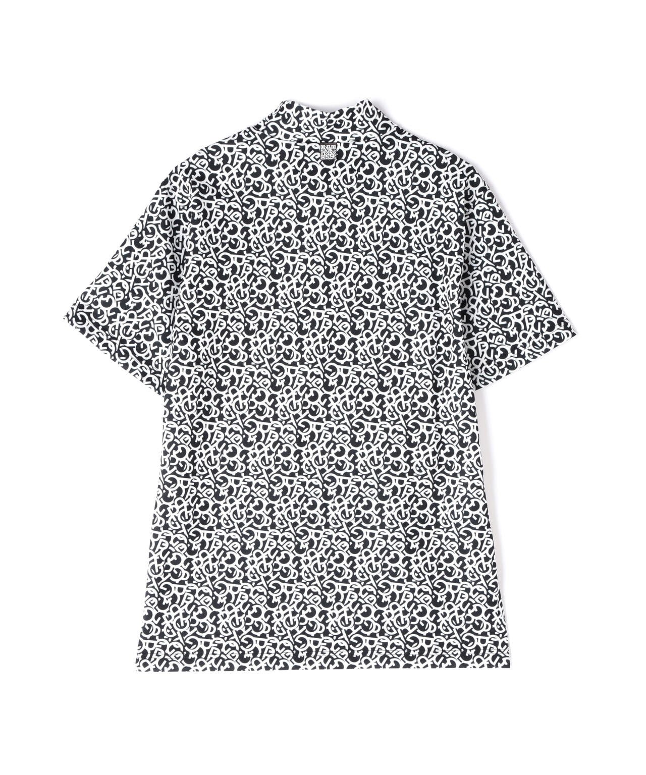 【PGG】【直営店舗&公式オンライン限定】エプシロンダブルメッシュ半袖ハイネックカットソー ＜ロゴ総柄＞ (MENS)