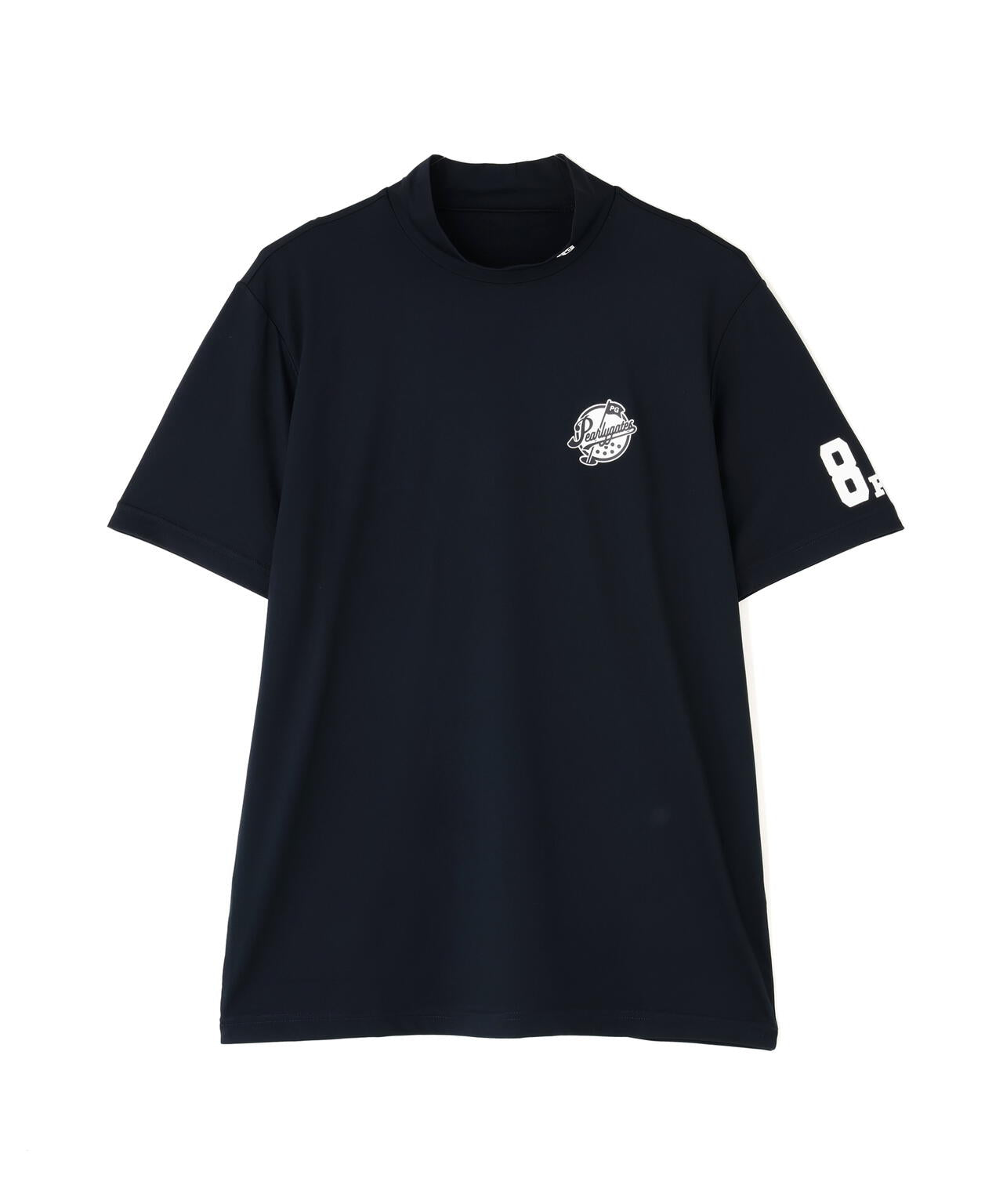 新品 パーリーゲイツ ベアカノコ半袖ハイネックカットソー(5)サイズL/紺 ベアカノコ半袖ハイネックカットソー | PEARLY GATES（パーリーゲイツ