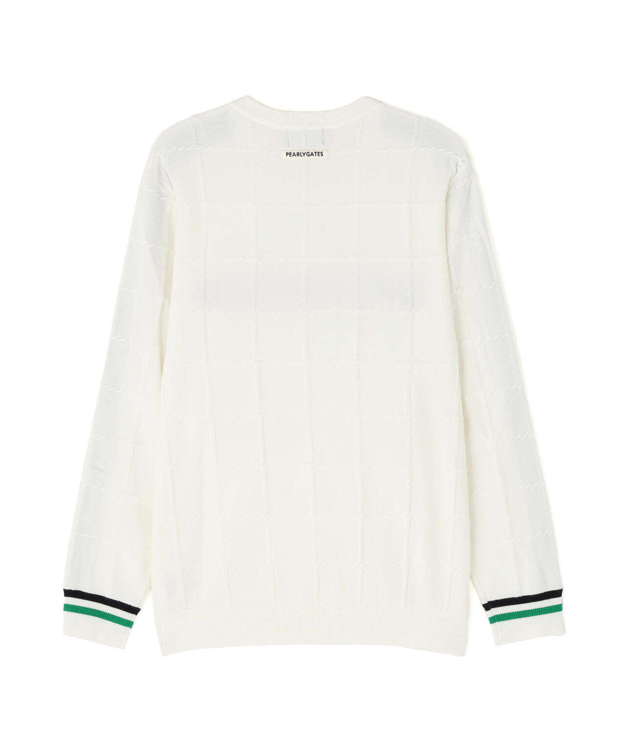 パーリーゲイツレディースピンタッククルーネックニットプルオーバーサイズ1 PEARLY GATES セーター ニット 「PEARLY GATES」天竺×DIAPLEX クルー