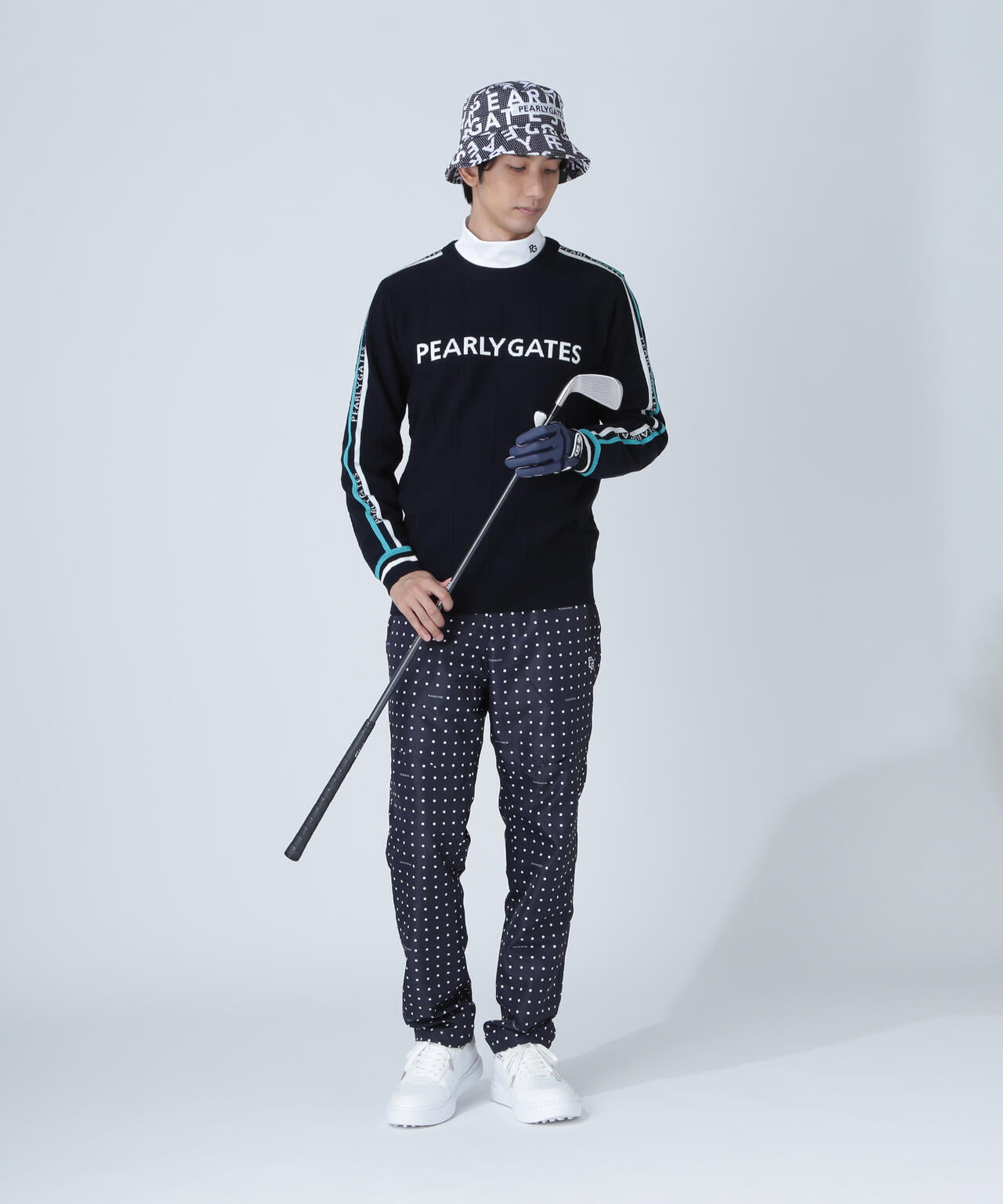 12G地柄クルーネックニットプルオーバー | PEARLY GATES（パーリー