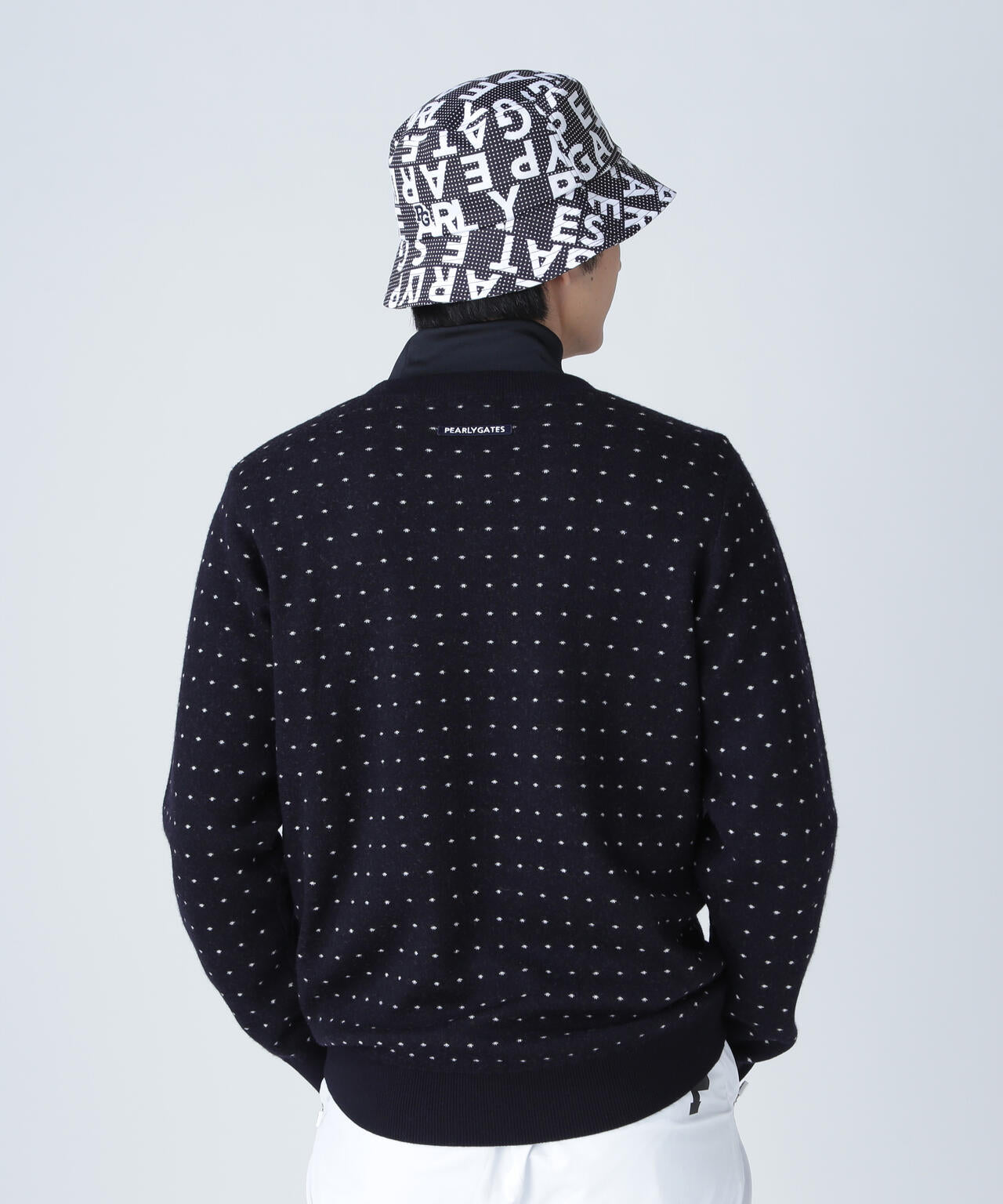 14Gダブルジャガードカシミヤ混クルーネックニットプルオーバー ＜ミニ