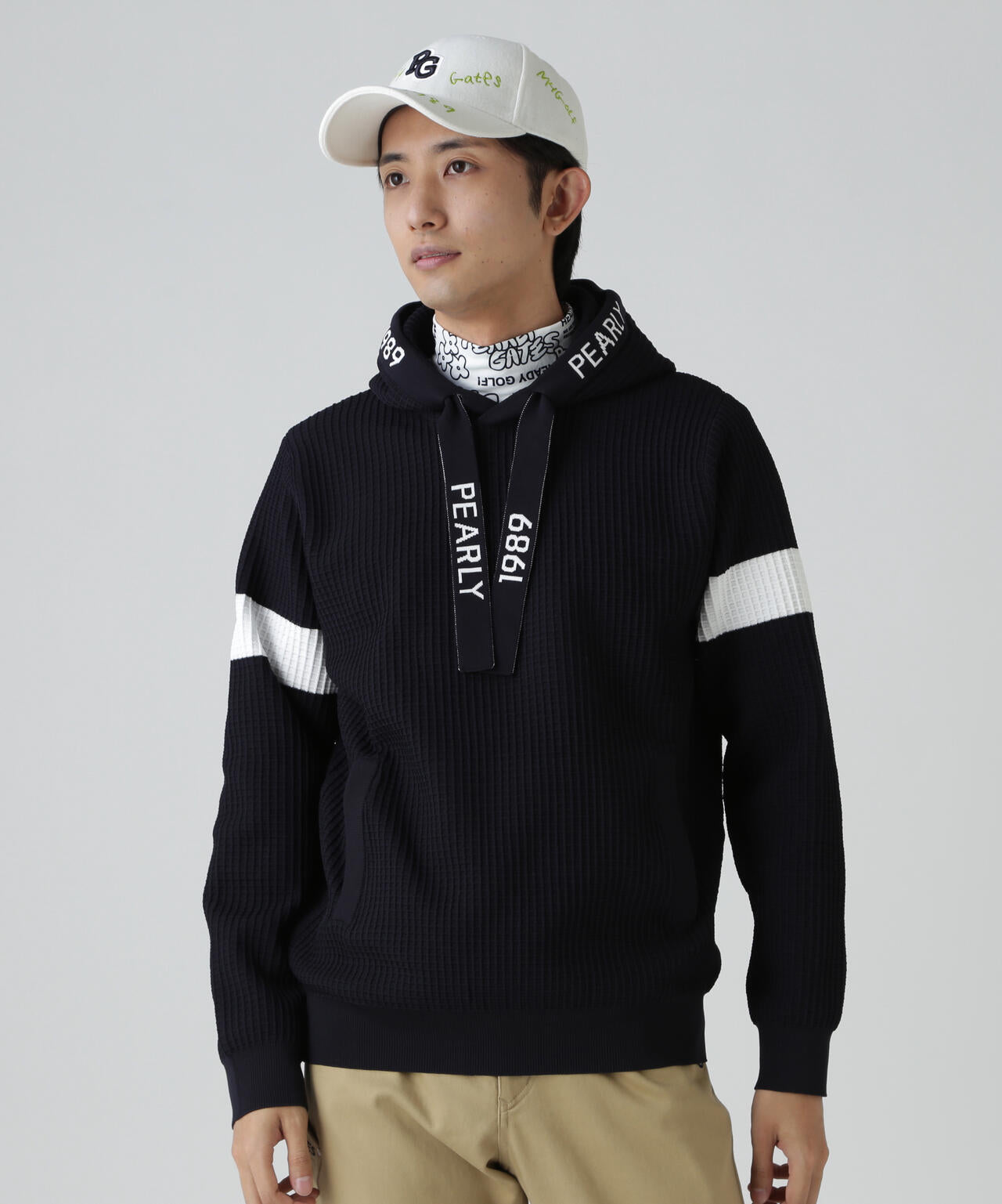 12Gダブルジャガードフーディニットプルオーバー | PEARLY GATES