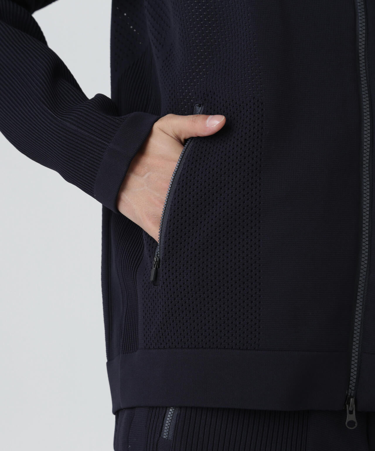 ポリエステルヤーンmmフルジップニットフーディ | PEARLY GATES