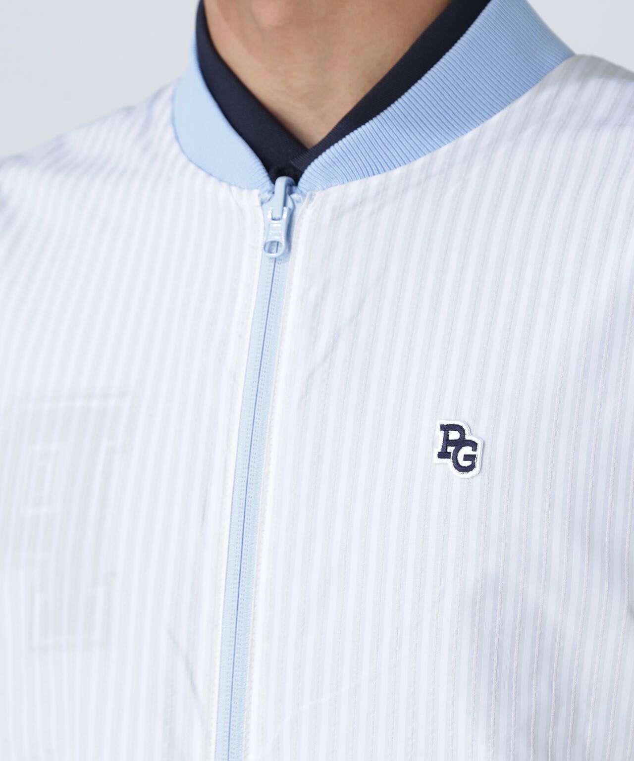 ジャガードリバーシブル フルジップニットベスト