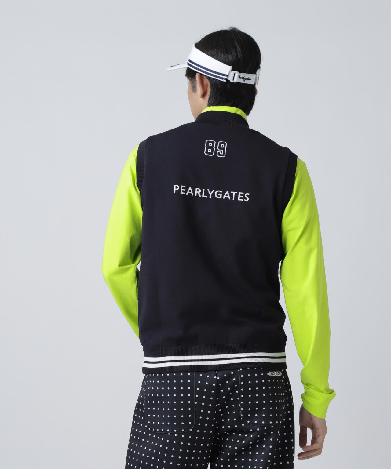 ジャガードリバーシブル フルジップニットベスト