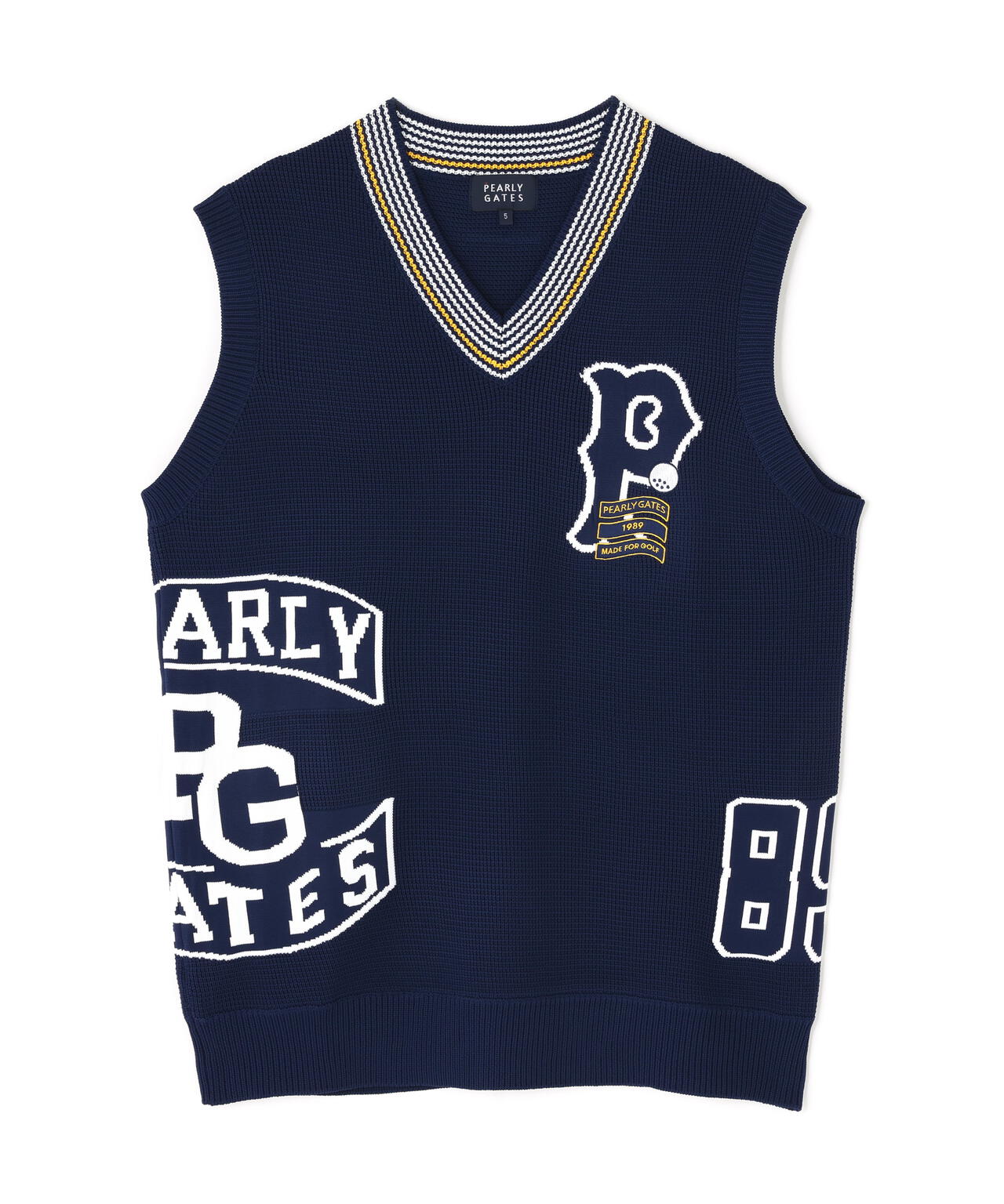14GジャガードVネックニットベスト | PEARLY GATES（パーリー