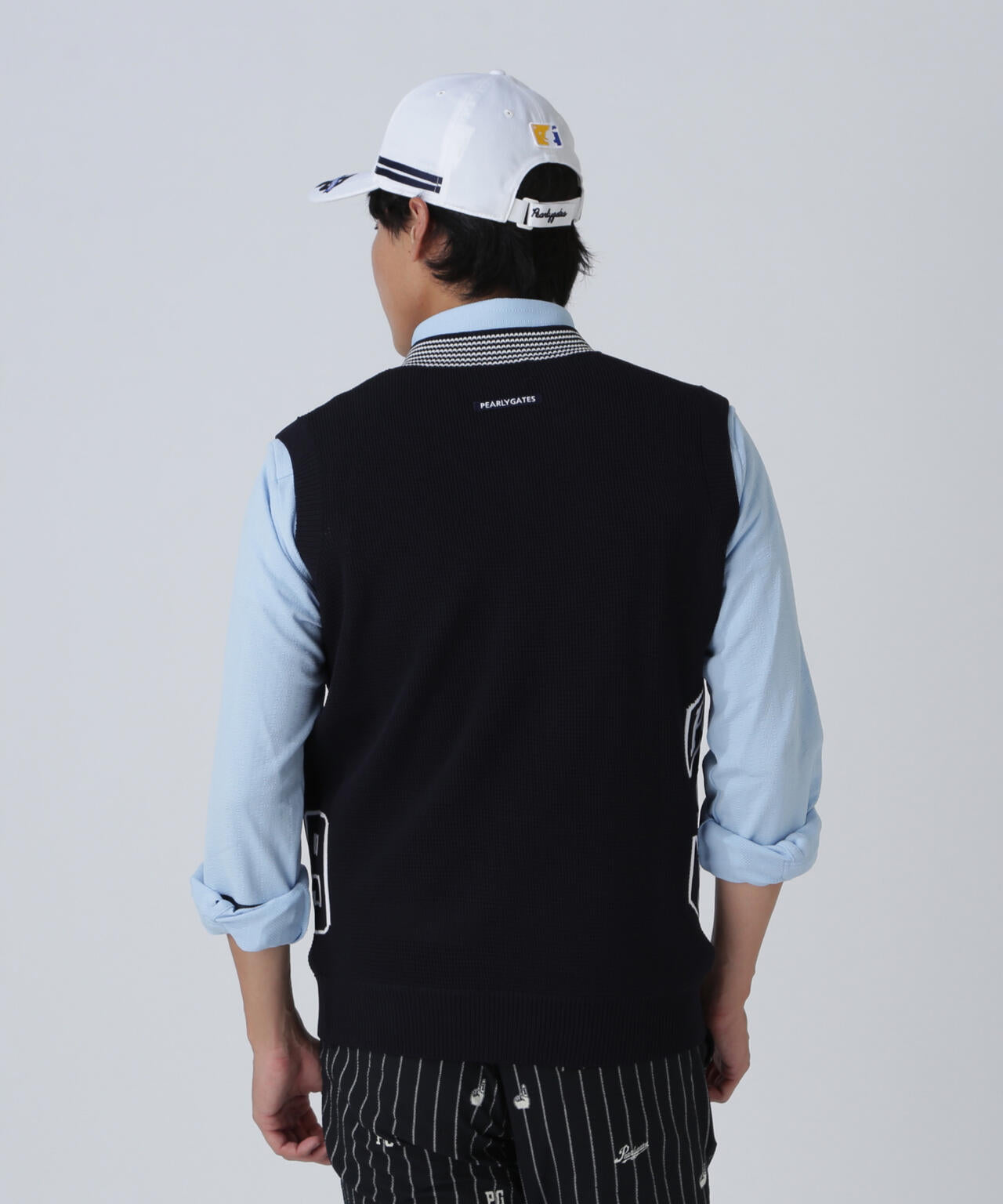 PEARLY GATES パーリーゲイツ　Vネックニットベスト　サイズ6 14GジャガードVネックニットベスト | PEARLY GATES（パーリー