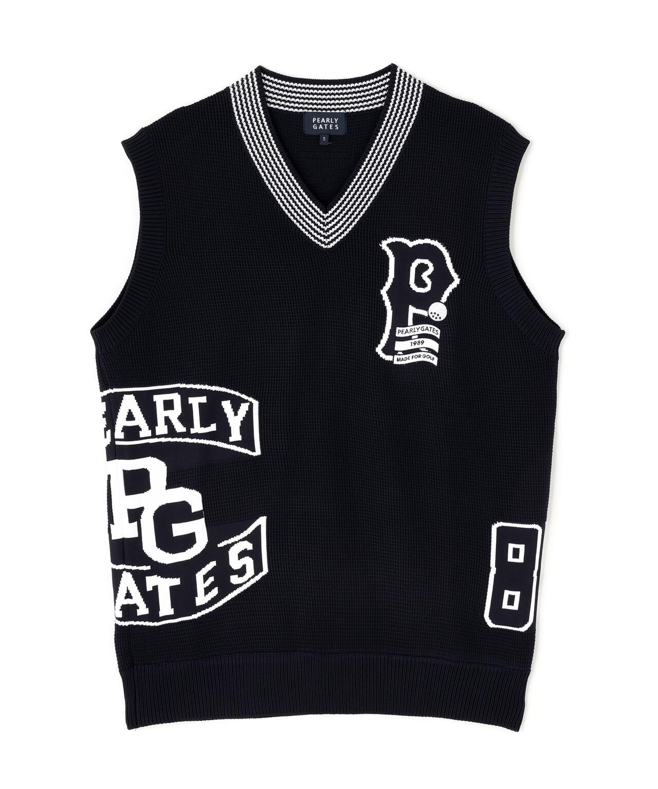 14GジャガードVネックニットベスト | PEARLY GATES（パーリー