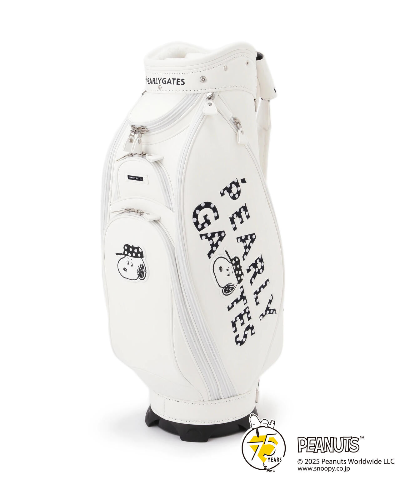 PEARLY GATES パーリーゲイツ　スヌーピーコラボ　キャディーバック PEARLY GATES スヌーピー ゴルフバッグ PEARLY GATESパーリー