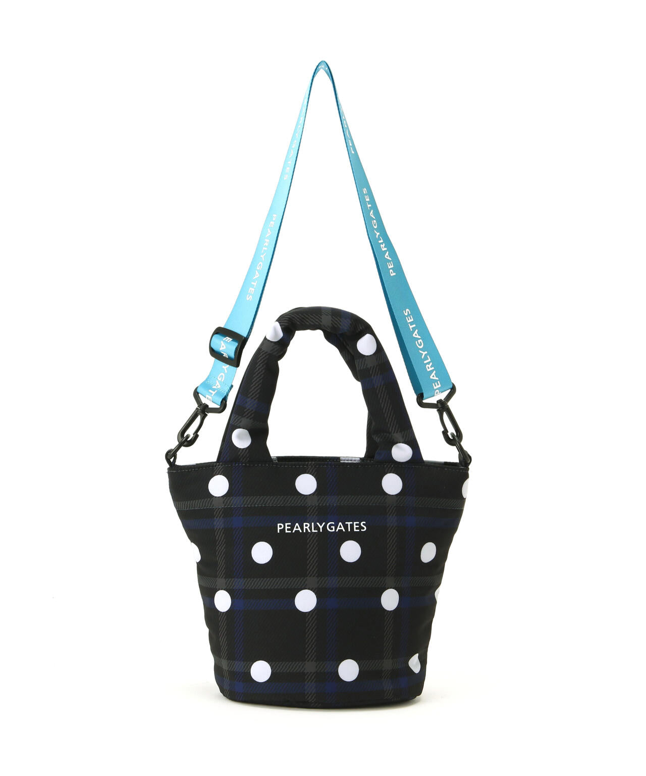 チェック×ドット柄中綿カートバッグ (UNISEX)