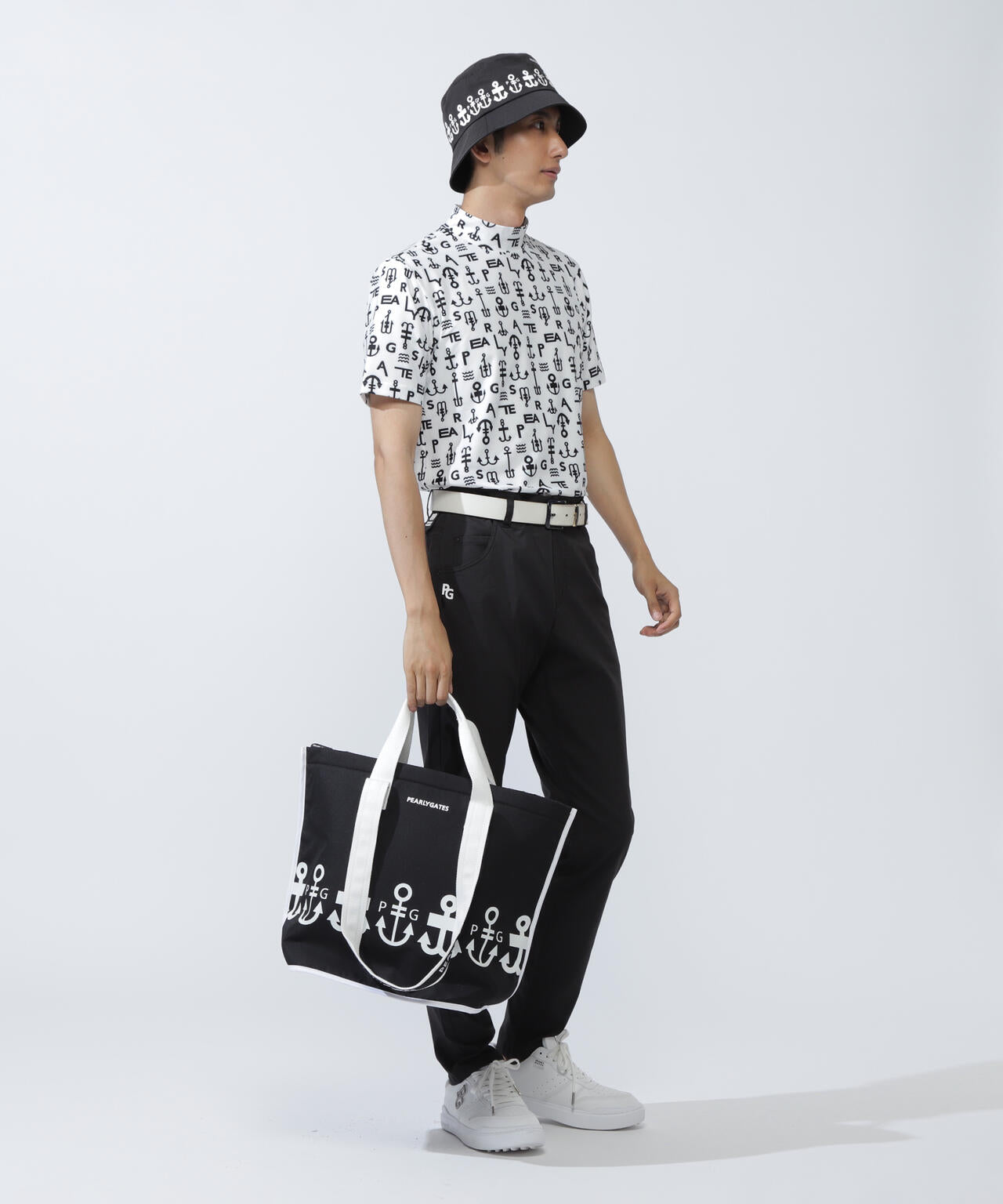 ロゴアンカー柄ロッカーバッグ (UNISEX)