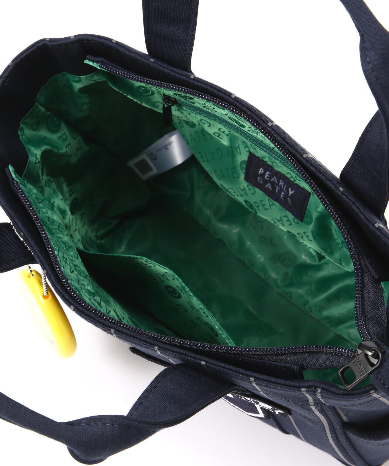 ピンストライプ柄裏毛カートバッグ (UNISEX)