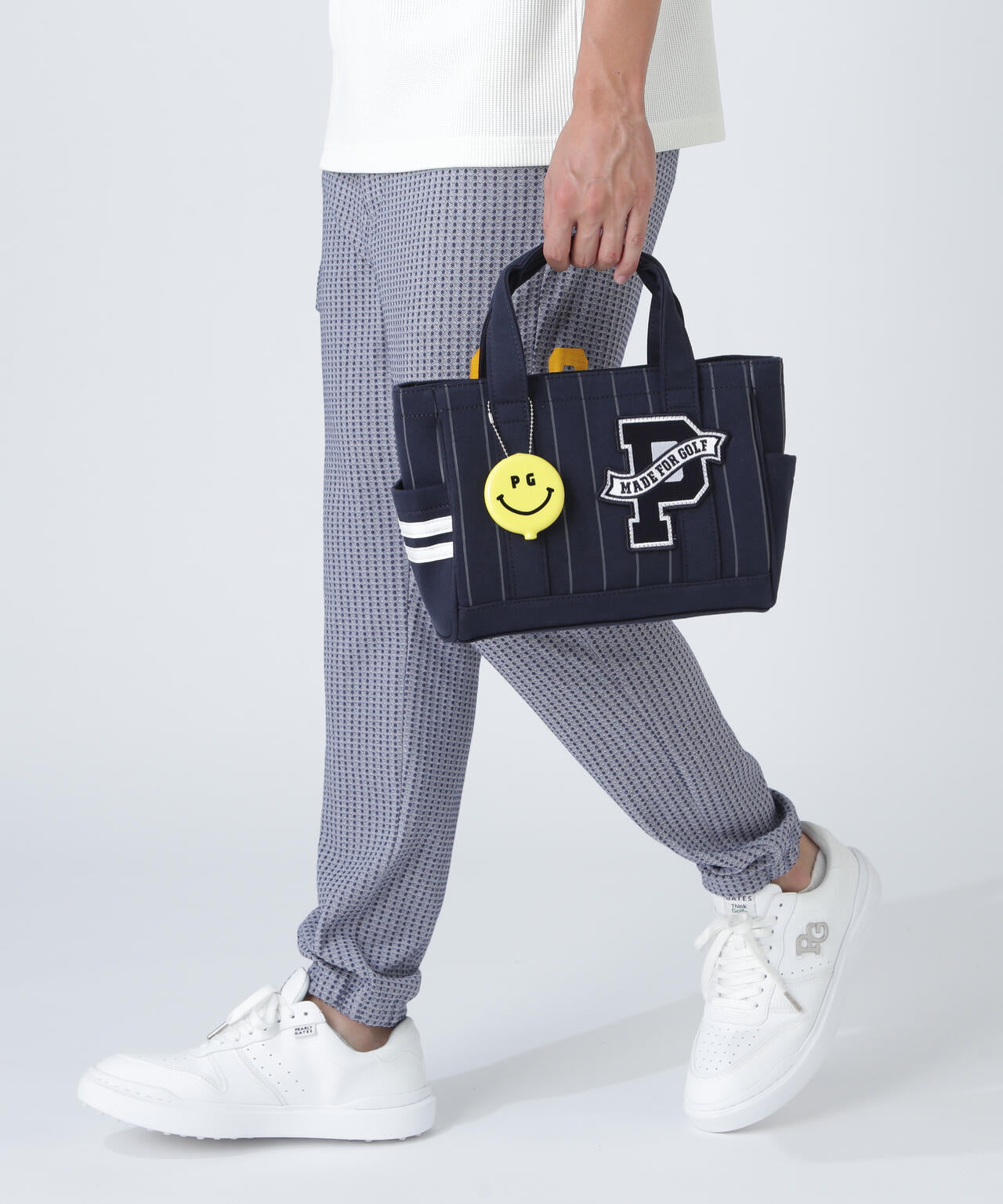 ピンストライプ柄裏毛カートバッグ (UNISEX) | PEARLY GATES