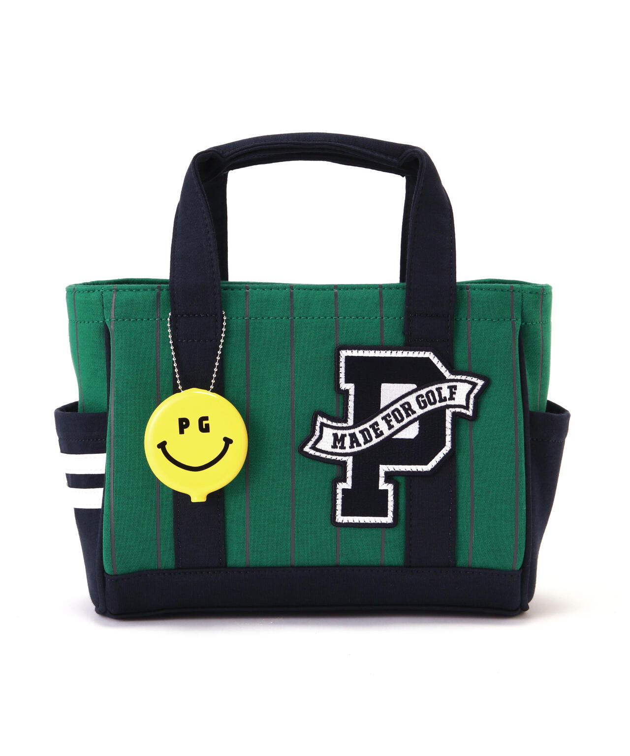 ピンストライプ柄裏毛カートバッグ (UNISEX)