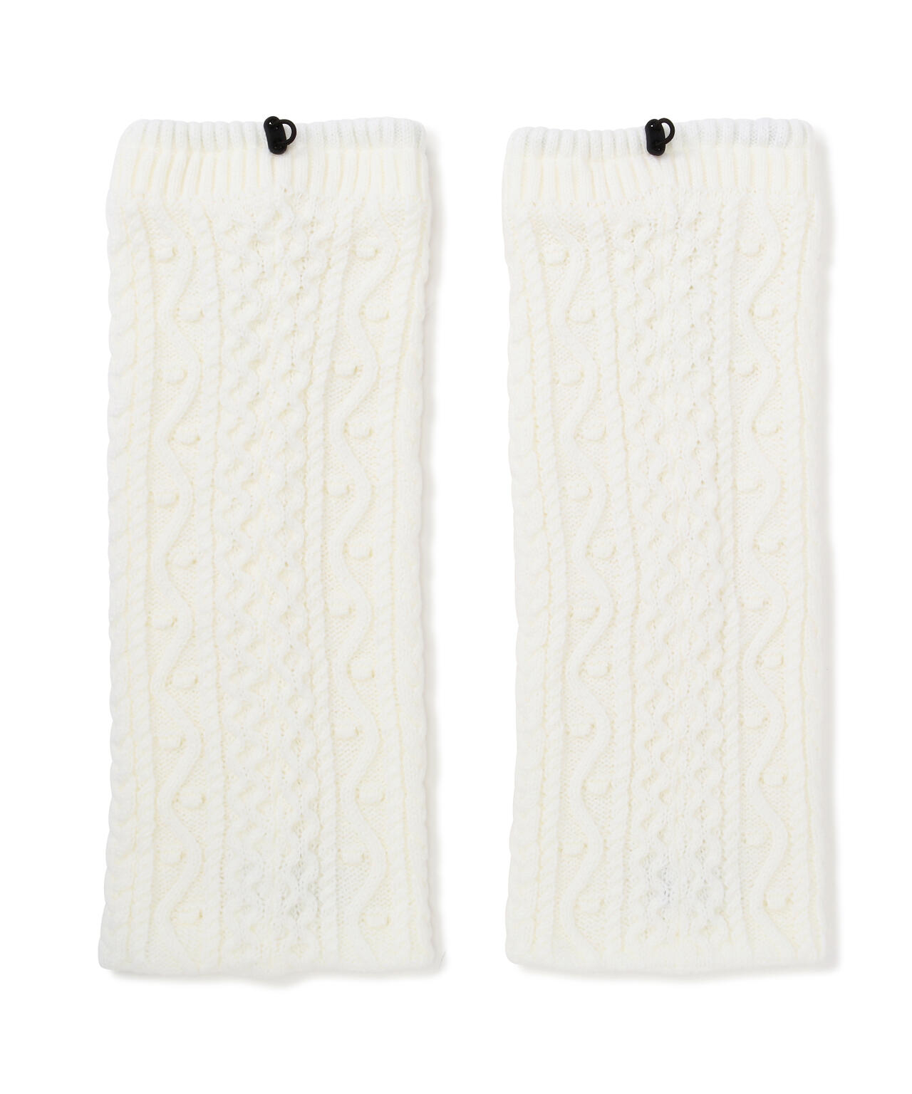 フラワーワッペンアラン編みニットレッグウォーマー (LADIES)